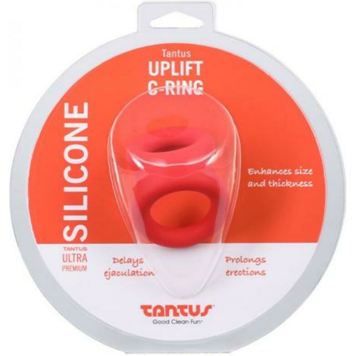 Tantus Uplift C-ring - Crimson - Image 1