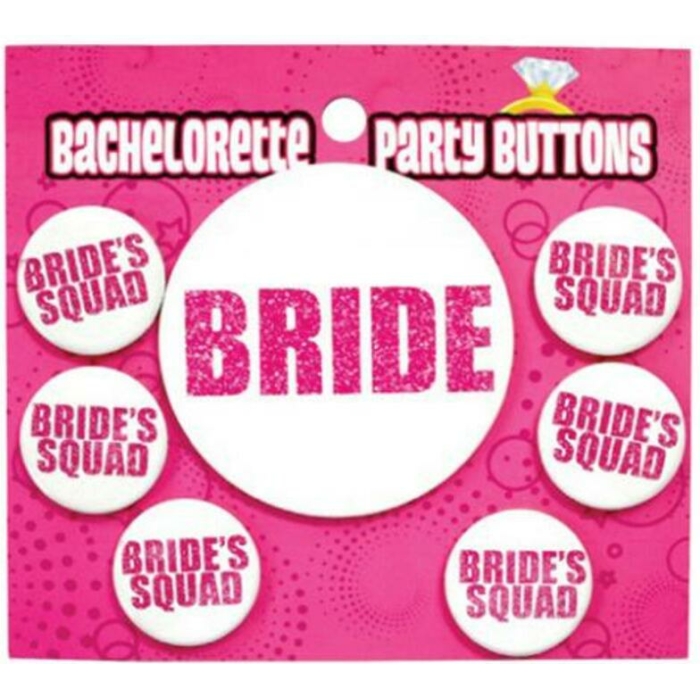 Bachelorette Party Button - Bride Bride's Squad - Image 1