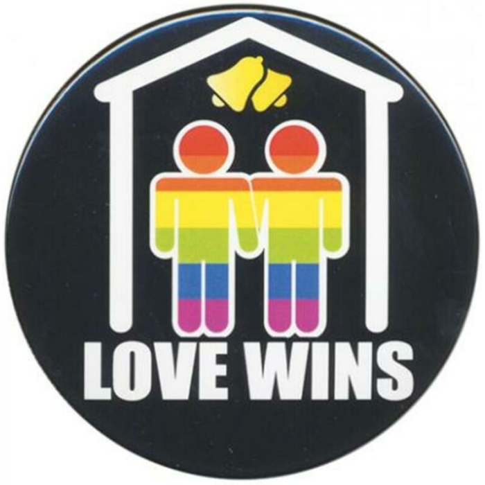 3 inches Bachelorette Button Man Man Men Love Wins - Image 1