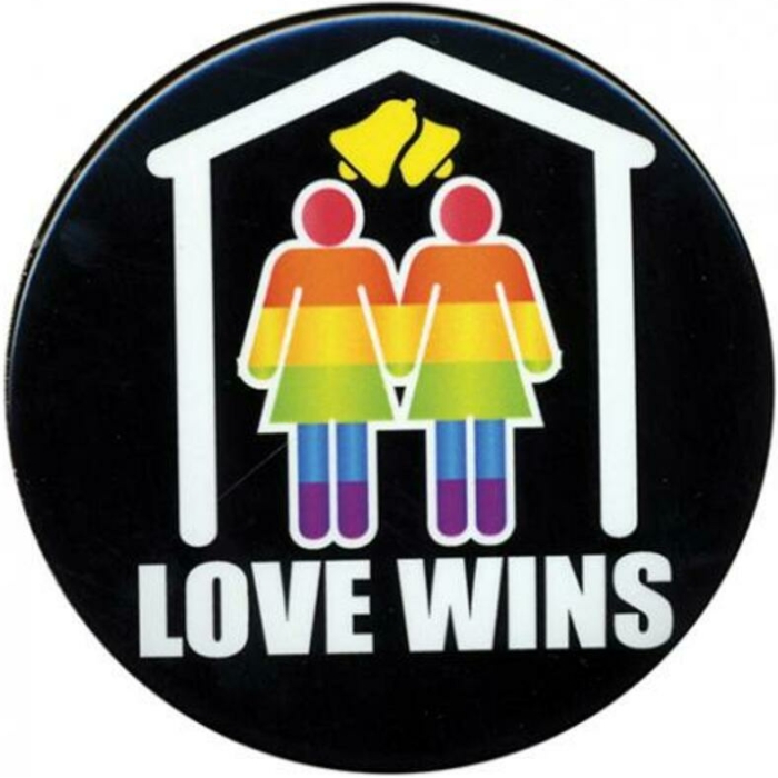 3 inches Bachelorette Button Female Female Love Wins - Image 1