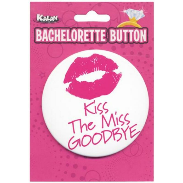 Bachelorette Button Kiss The Miss Goodbye - Image 1