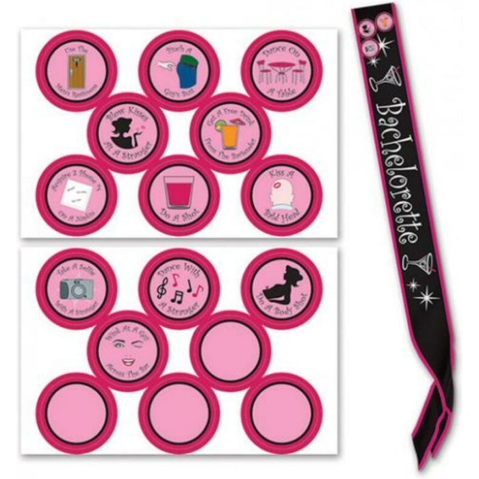 Bachelorette Sash & Stick On Badges - Image 1