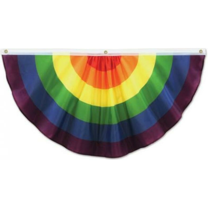 Rainbow Fabric Bunting 4 feet wide - Image 1