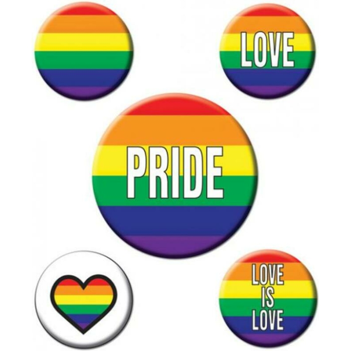 Rainbow Rainbow Party Buttons - Image 1