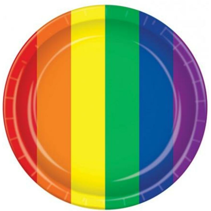 Pride Plates - Rainbow Pack Of 8 - Image 1