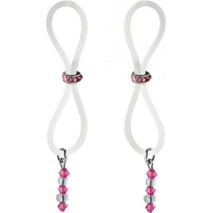 Bijoux De Nip Nipple Halos Pink Gem Slider Pink Clear - Image 1