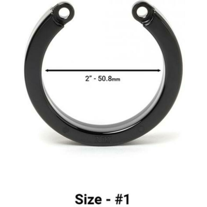 Cock Cage U-ring #1 - Black - Image 1