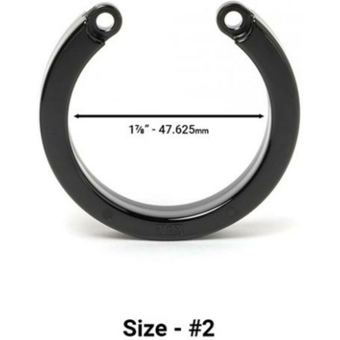 Cock Cage U-ring #2 - Black - Image 1