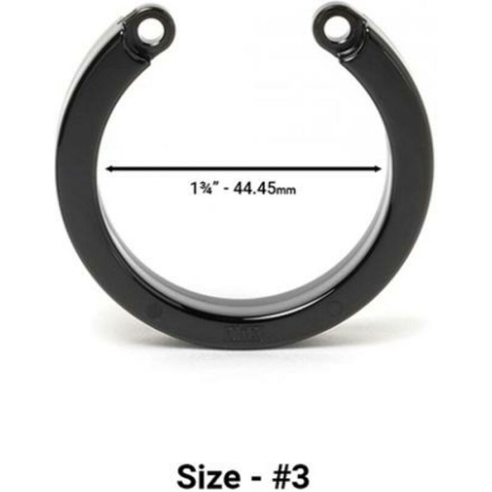 Cock Cage U-ring #3 - Black - Image 1