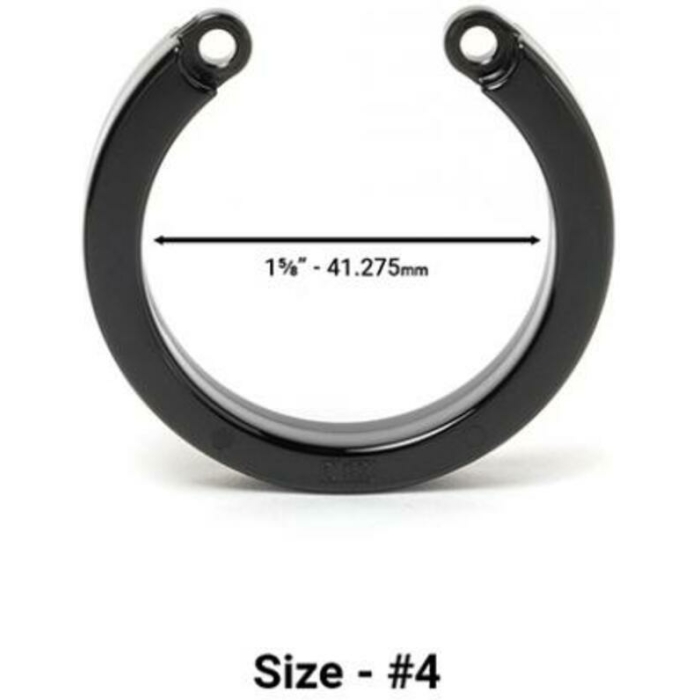 Cock Cage U-ring #4 - Black - Image 1