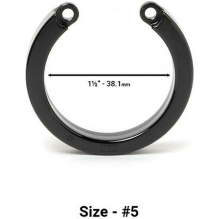 Cock Cage U-ring #5 - Black - Image 1