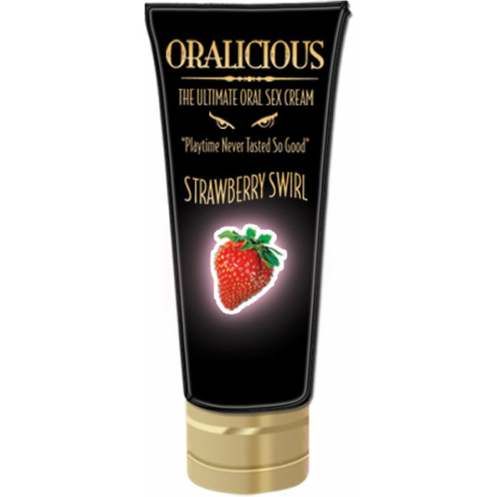 Oralicious Oral Sex Cream Strawberry 2oz - Image 1