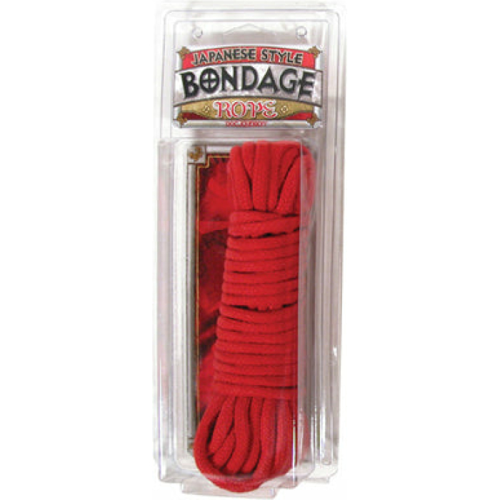 Japanese Style Bondage Cotton Rope - Red - Image 1