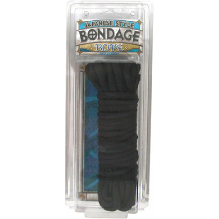 Japanese Style Bondage Cotton Rope - Black - Image 1