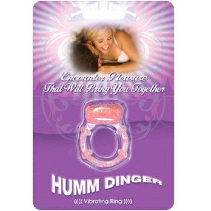Humm Dinger Vibrating Cockring - Magenta - Image 1