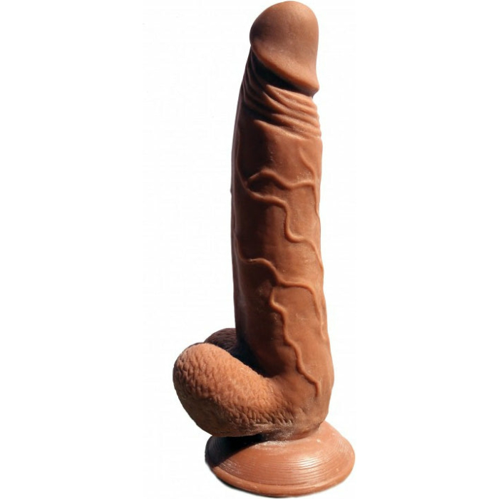 Latin Lover Guapo 9 Inches Dildo - Brown - Image 1