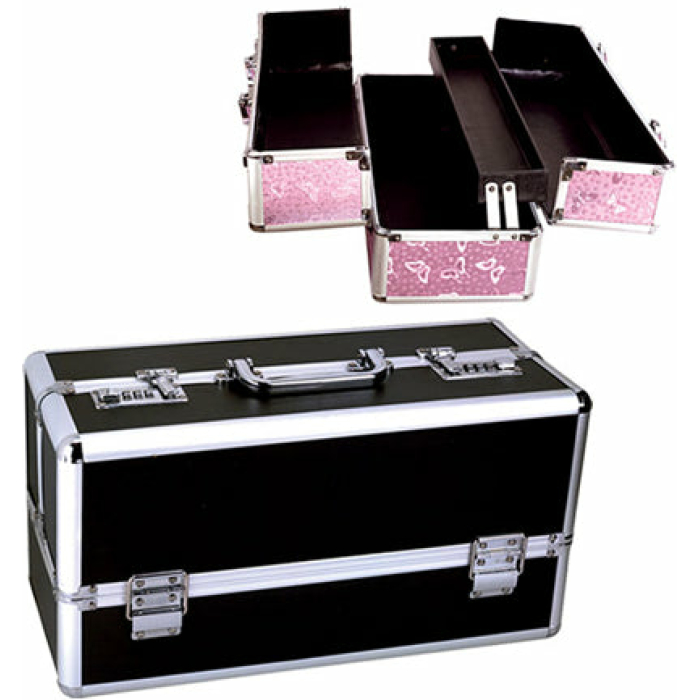 Large Lockable Vibrator Case - Black - Image 1