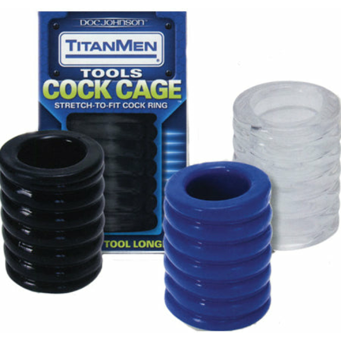 Titanmen Cock Cage Black - Image 1