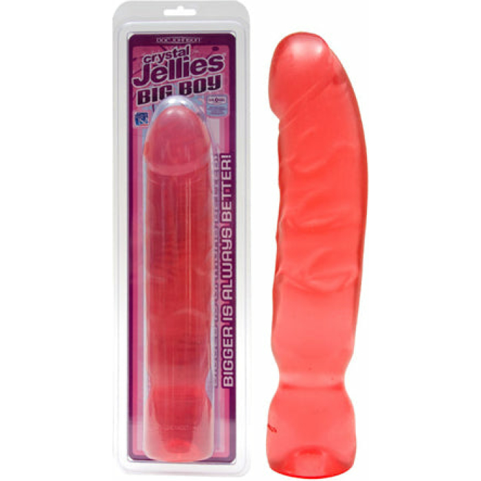 Crystal Jellies 12 Big Boy Dong - Pink - Image 1