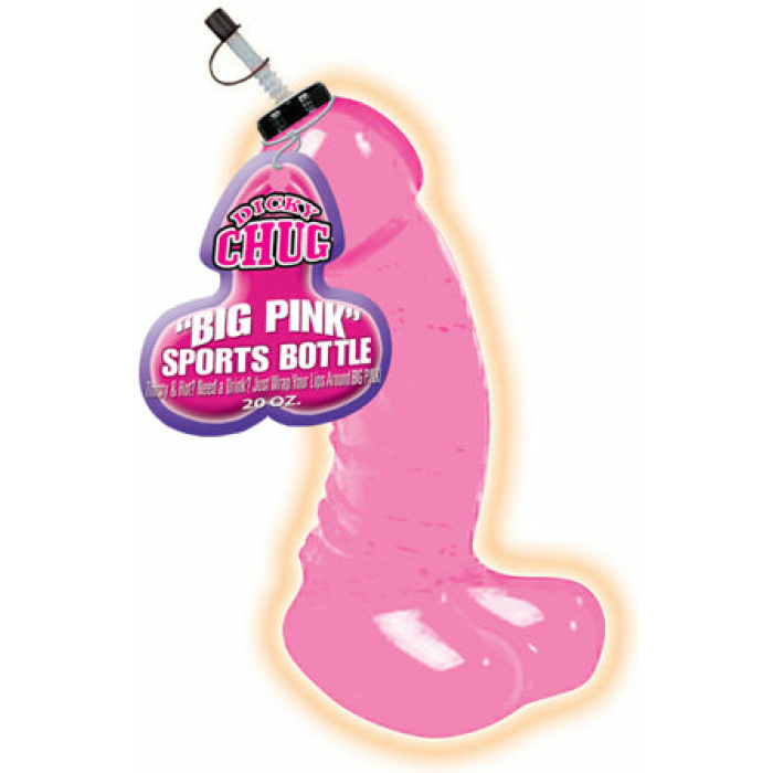 Dicky Chug Big Sports Bottle - 20 oz Pink - Image 1