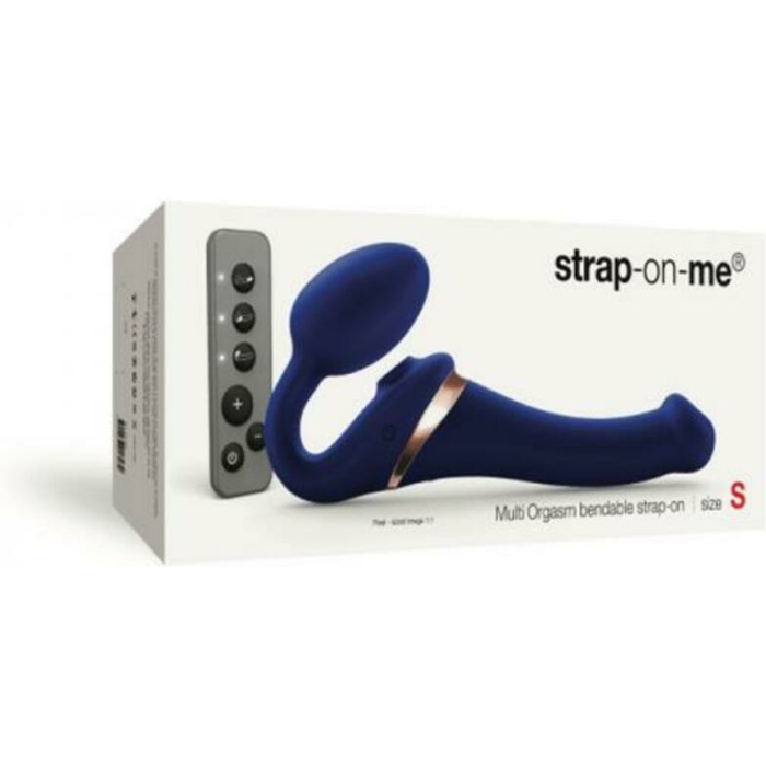 Strap-on-me Multi Orgasm Bendable Strap-on Small Night Blue - Image 1