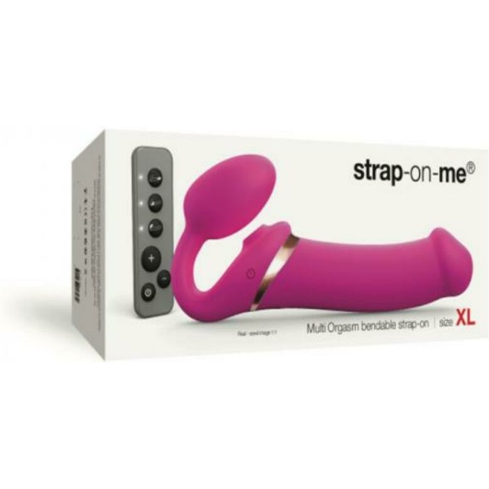 Strap-on-me Multi Orgasm Bendable Strap-on Xl Fuchsia - Image 1