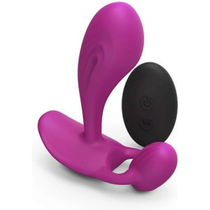 Love To Love Witty Rechargeable Remote-controlled Silicone P & G Vibrator Sweet Orchid - Image 1