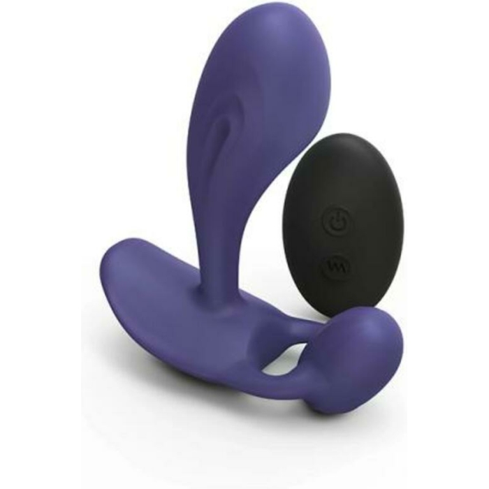 Love To Love Witty Rechargeable Remote-controlled Silicone P & G Vibrator Midnight Indigo - Image 1