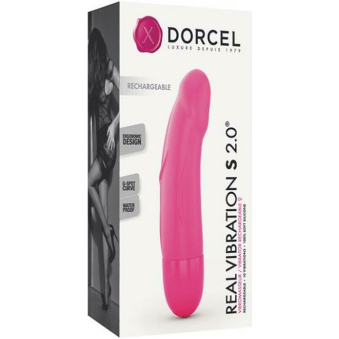 Dorcel Real Vibrator S 6" Rechargeable Vibrator - Pink - Image 1
