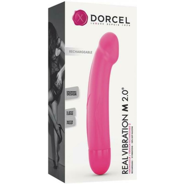Dorcel Real Vibration M 6" Rechargeable Vibration - Pink - Image 1