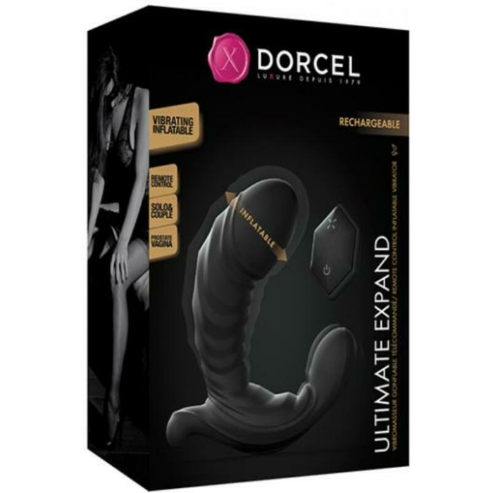 Dorcel Ultimate Expand Butt Plug W/remote - Black - Image 1