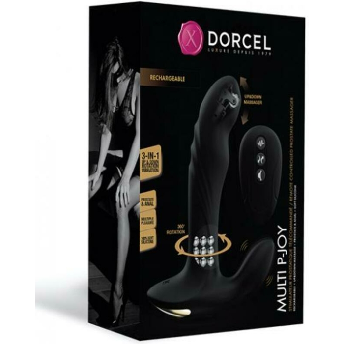 Dorcel P-joy Double Action Prostate Massager - Black - Image 1