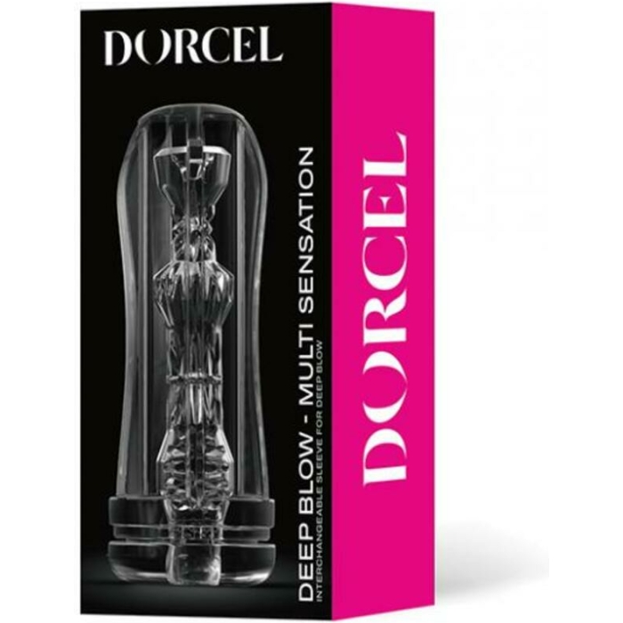 Dorcel Deep Blow Multi Sensation Sleeve - Clear - Image 1