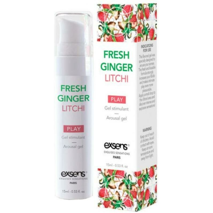 Exsens Arousal Gel Fresh Ginger Lychee 0.5 Oz. - Image 1