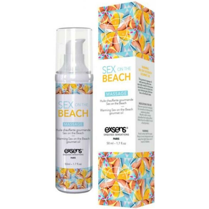 Exsens Of Paris Warming Massage Oil 1.7oz Sex On The Beach - Image 1