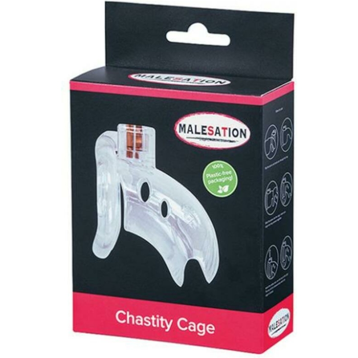 Malesation Chastity Cage - Clear - Image 1