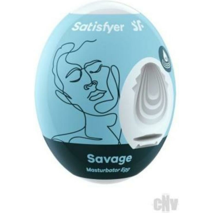 Satisfyer Masturbator Egg Savage Blue - Image 1
