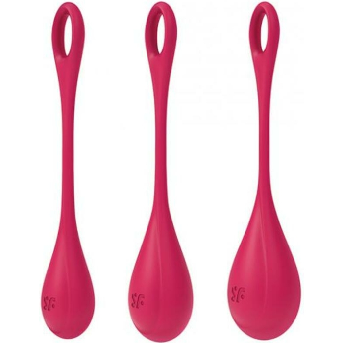 Satisfyer Yoni Power 1 Balls Training Set - Red - Image 1