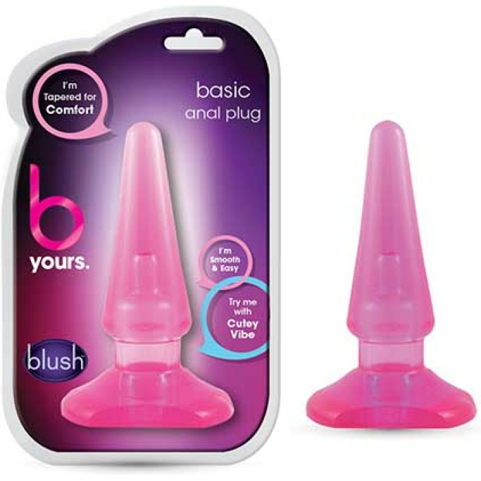 B Yours Basic Anal Plug Pink - Image 1