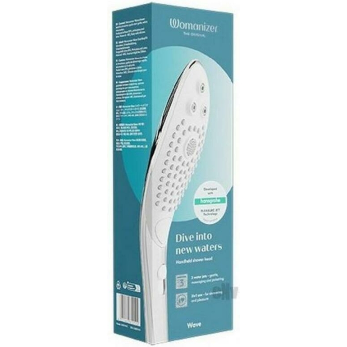 Womanizer Wave Shower Head Masturbator Chrome - Image 1