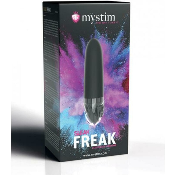 Mystim Sleak Freak Estim Straight Vibrator - Black - Image 1