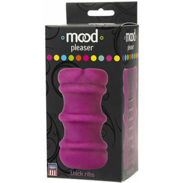 Mood Ultraskyn Thick Ribbed Stroker - Purple - Image 1