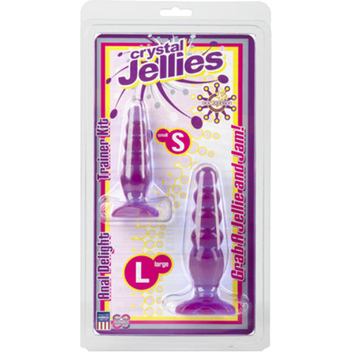 Crystal Jellies Anal Delight Trainer Kit - Purple - Image 1