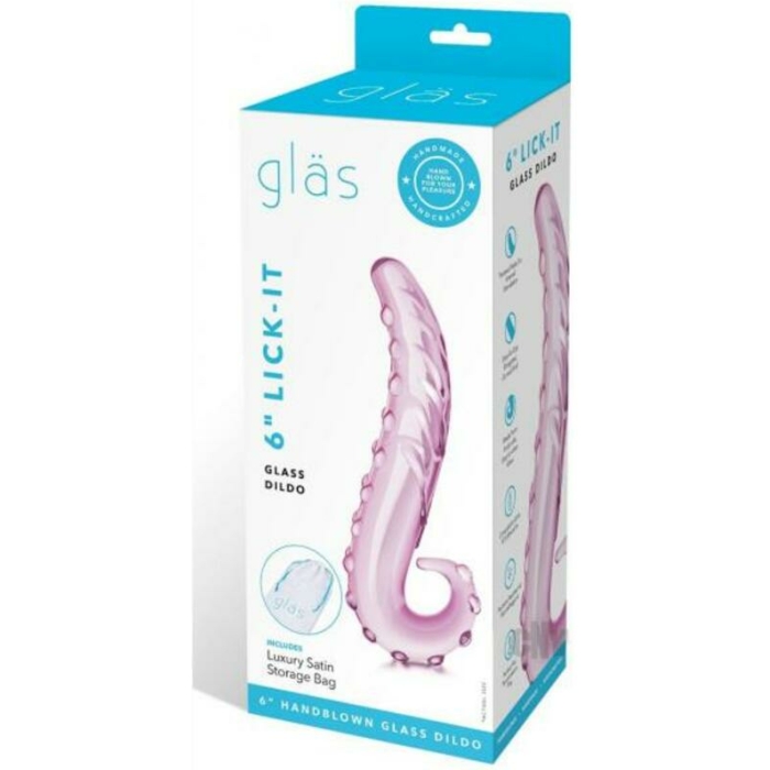 Glas 6" Lick-it Glass Dildo - Image 1