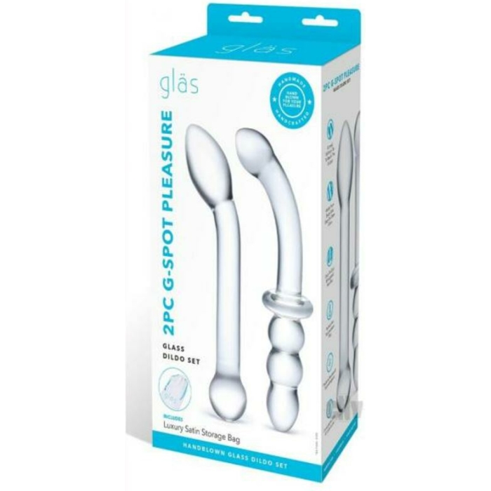 Glas 2-piece G-spot Pleasure Glass Dildo Set - Image 1