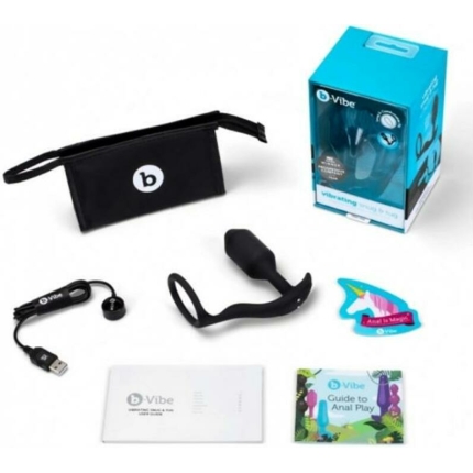 b-Vibe Vibrating Snug & Tug M Black