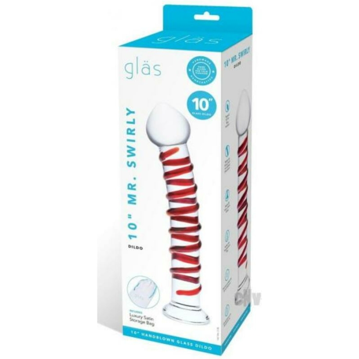 Glas Mr. Swirly Dildo 10 In. - Image 1