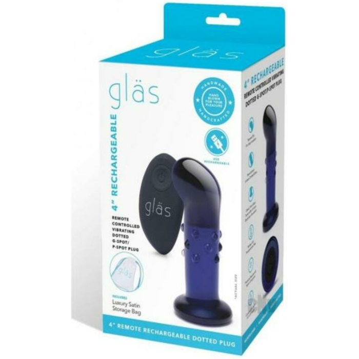 Recharge Remote Vibe Dot Plug 4 Blue - Image 1