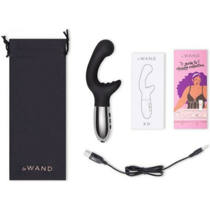 Le Wand Xo Double-motor Wave Rechargeable Vibrator Black - Image 1