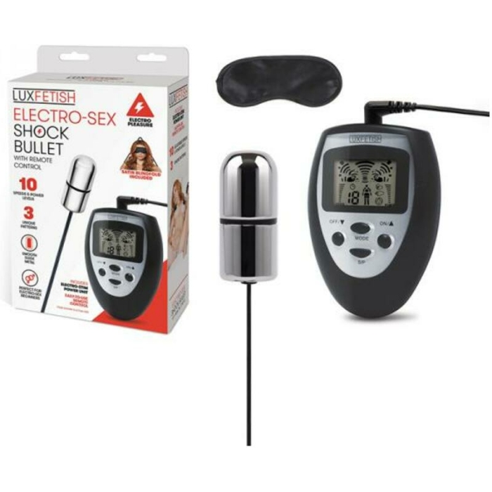 Lux Fetish Electro-sex Shock Bullet With Remote Control - Image 1